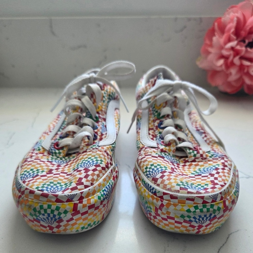 Vans Old Skool Platform Pride Rainbow Unisex Womens Sz 8 Mens Sz‎ 6.5 - Picture 3 of 9